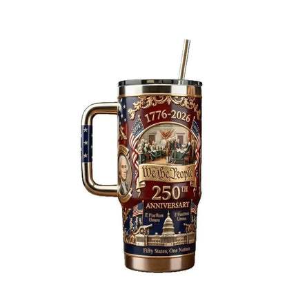 U.S. 250th Anniversary Commemorative Travel Tumbler (1776-2026)