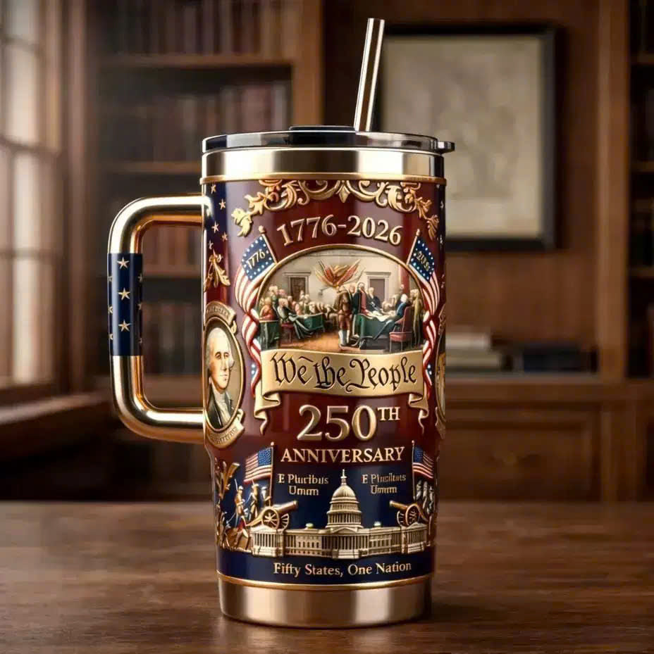 U.S. 250th Anniversary Commemorative Travel Tumbler (1776-2026)