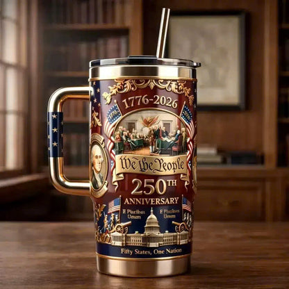 U.S. 250th Anniversary Commemorative Travel Tumbler (1776-2026)