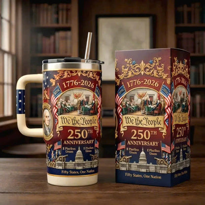 U.S. 250th Anniversary Commemorative Travel Tumbler (1776-2026)