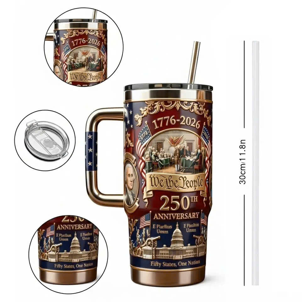 U.S. 250th Anniversary Commemorative Travel Tumbler (1776-2026)