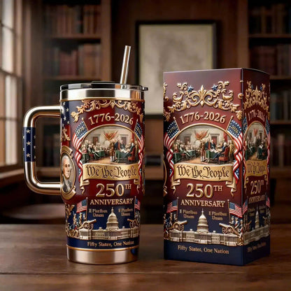 U.S. 250th Anniversary Commemorative Travel Tumbler (1776-2026)